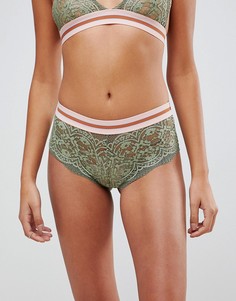 Контрастные кружевные трусы ASOS Izzy - Мульти