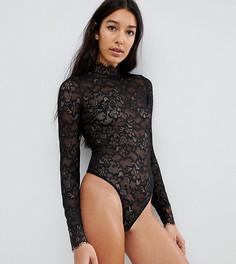 Кружевное боди ASOS TALL Megan - Черный