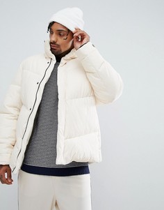 Светло-бежевая дутая куртка оверсайз ASOS - Бежевый