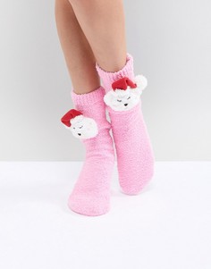 Новогодние носки в подарочной упаковке ASOS - Розовый