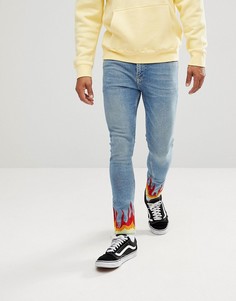 Синие джинсы скинни ASOS - Синий
