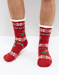Носки-слиперы с новогодним дизайном ASOS - Мульти