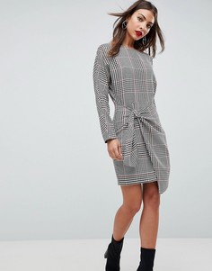 Платье мини в клетку в стиле 80-х ASOS - Мульти