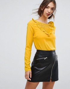 Блузка с оборками Vila - Золотой