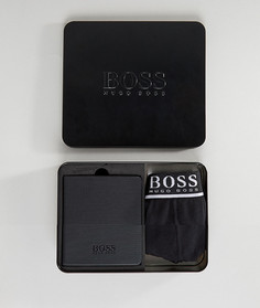 Подарочный набор с боксерами-брифами и блокнотом BOSS By Hugo Boss - Черный