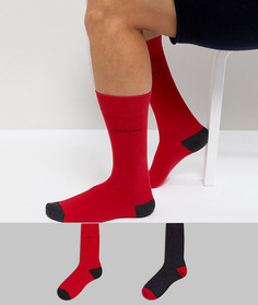 2 пары красных носков BOSS By Hugo Boss - Красный