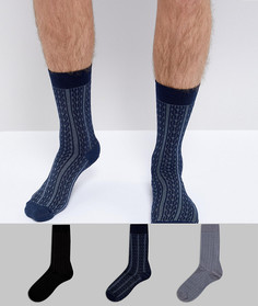 Набор из 3 пар носков в подарочной упаковке ASOS - Мульти