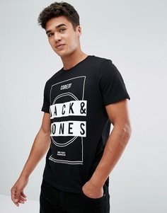 Футболка с принтом Jack &amp; Jones Core - Черный