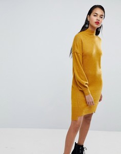 Платье-джемпер с расклешенными рукавами River Island - Желтый