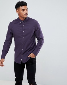 Фиолетовая облегающая оксфордская рубашка Original Penguin - Фиолетовый