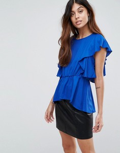 Топ с оборками Vero Moda - Синий