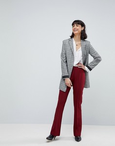 Узкие расклешенные брюки ASOS - Красный