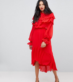 Платье с длинными рукавами Y.A.S Tall - Красный