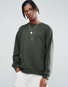Oversize-свитшот цвета хаки ASOS - Зеленый