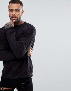 Черный oversize‑свитшот ASOS - Черный