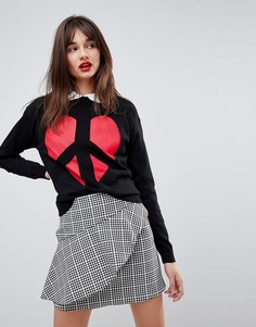 Джемпер Love Moschino Peace and Love - Черный