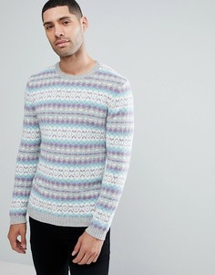 Серый джемпер с добавлением шерсти ASOS - Мульти