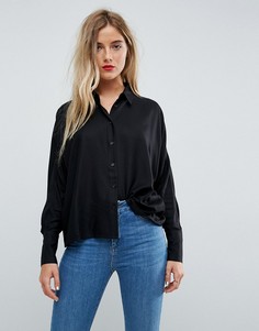 Укороченная рубашка ASOS - Черный