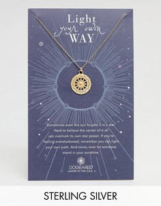 Позолоченное ожерелье с подвеской Dogeared Light Your Own Way Sun Salutation - Золотой