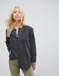 Рубашка без воротника Maison Scotch - Темно-синий