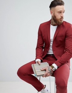Супероблегающий пиджак Selected Homme - Красный