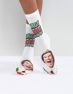 Носки с надписью OMG Santa I Know Him ASOS - Мульти