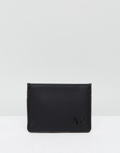 Классическая визитница из пике Fred Perry - Черный
