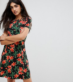 Чайное платье мини с цветочным принтом ASOS TALL Ultimate - Мульти