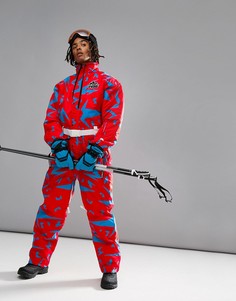 Розовый лыжный костюм OOSC Starman - Розовый Old School Ski