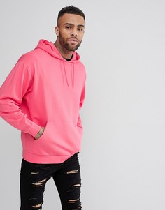 Свободное розовое худи ASOS - Розовый