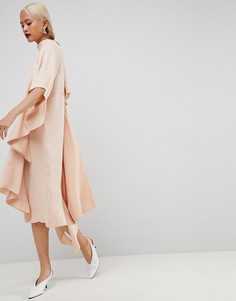 Платье миди ASOS WHITE - Бежевый
