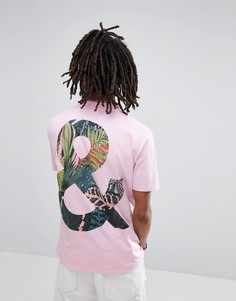 Футболка с тропическим принтом ASOS x GLAAD - Розовый