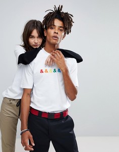 Футболка с вышивкой ASOS x GLAAD - Белый