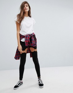 Леггинсы с кольцами ASOS - Черный