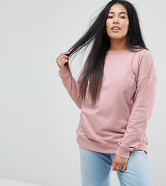 Свитшот бойфренда ASOS CURVE - Розовый