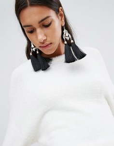 Металлические серьги-кисточки в винтажном стиле ASOS - Мульти