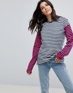 Комбинируемая футболка в полоску ASOS - Мульти