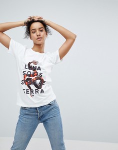 Футболка со змеиным принтом ASOS - Белый