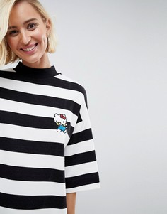 Трикотажное платье мини в полоску Hello Kitty X ASOS - Мульти