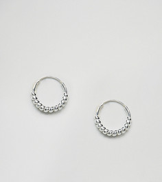 Серебряные серьги-кольца ASOS - Серебряный