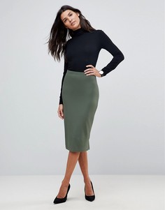 Трикотажная юбка-карандаш ASOS - Зеленый