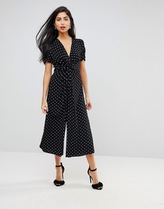 Комбинезон в горошек с узлом ASOS - Мульти