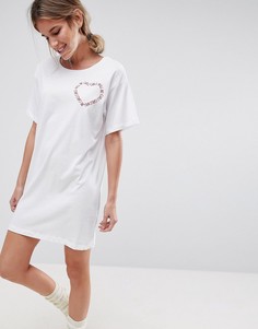 Футболка с вышивкой Girls Will Be Girls ASOS - Белый