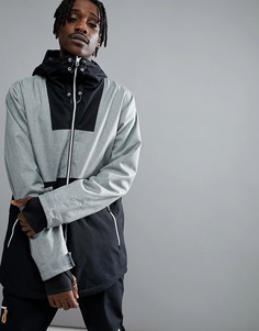 Серая меланжевая горнолыжная куртка Wear Colour - Серый