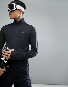 Черный свитшот на молнии 1/2 Marmot Harrier Baselayer - Черный