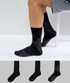 Подарочный набор из 3 пар носков Tommy Hilfiger - Черный