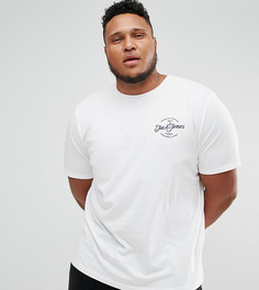 Футболка с логотипом на груди Jack &amp; Jones Originals PLUS - Белый