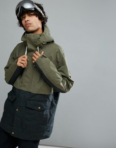 Лыжная куртка цвета хаки Quiksilver Horizon - Зеленый