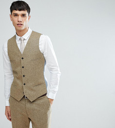 Приталенный жилет в крапинку Noak TALL - Светло-бежевый