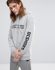 Худи с принтом на рукавах DC Shoes Replica - Серый
